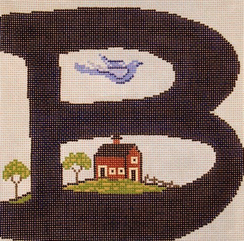 Cooper Oaks Design Barn Bluebird Needlepoint Canvas