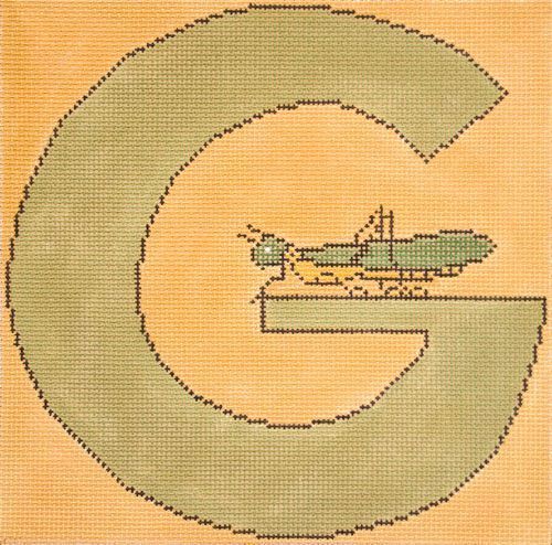 Cooper Oaks Design Grasshopper Needlepoint Canvas