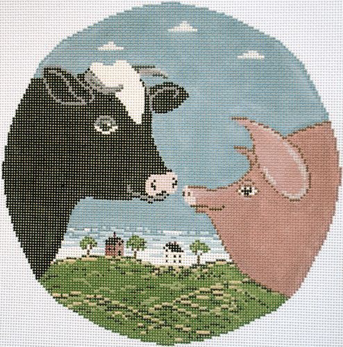 Cooper Oaks Design Country Cousins Needlepoint Canvas