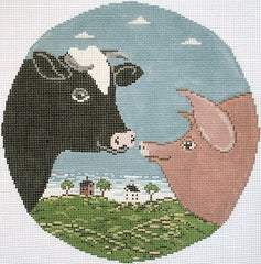 Cooper Oaks Design Country Cousins Needlepoint Canvas