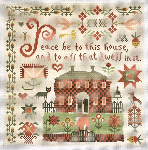 Birds of a Feather Peace Needlepoint Canvas