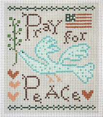 Birds of a Feather Pray For Peace Needlepoint Canvas
