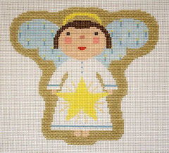 Birds of a Feather Blessed Home Angel Needlepoint Canvas