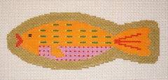 Birds of a Feather Blessed Home Fish Needlepoint Canvas