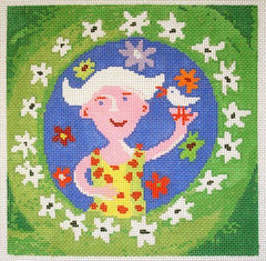 Birds of a Feather Primavera II Needlepoint Canvas