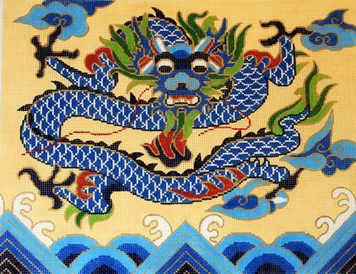 Lee's Needle Arts Blue Dragon Needlepoint Canvas