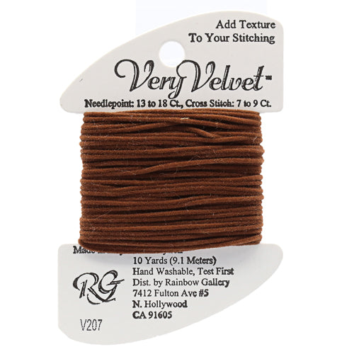 Rainbow Gallery Very Velvet - 207 Warm Brown