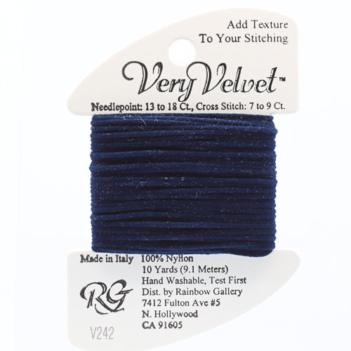 Rainbow Gallery Very Velvet - 242 Navy Blue