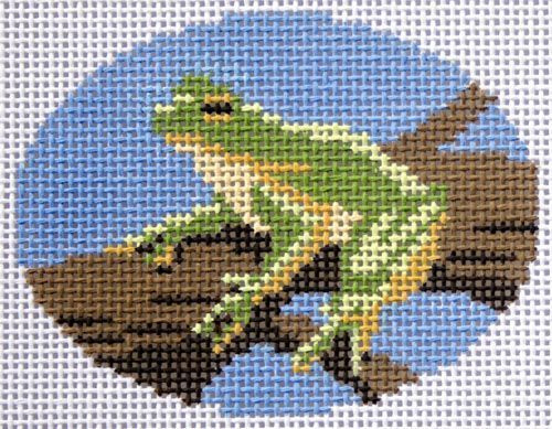 Rittenhouse Needlepoint Frog Buckle Needlepoint Canvas