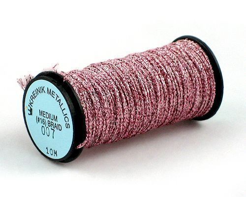 Kreinik Medium Braid #16 - 007L Power Pink