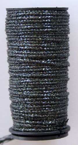 Kreinik Medium Braid #16 - 005L Blinding Black