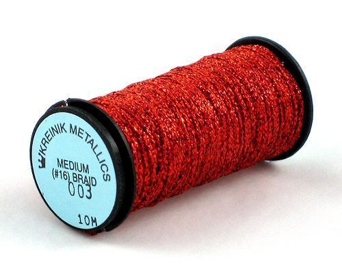 Kreinik Medium Braid #16 - 003L Robot Red