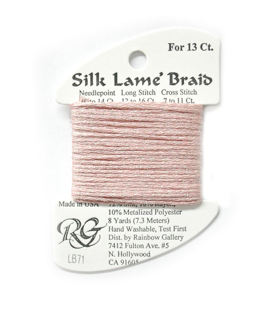 Rainbow Gallery Silk Lame Braid 13 - 071 Peach