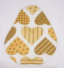 Melissa Shirley Designs Pear with Hearts Needlepoint Canvas