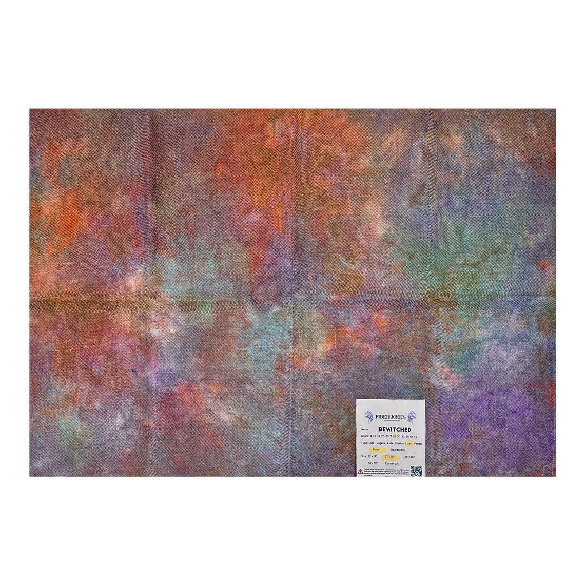 28 ct Linen Cross Stitch Fabric by Fiberlicious - Bewitched