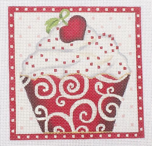 Melissa Shirley Designs Heart Cupcake 1532D Needlepoint Canvas