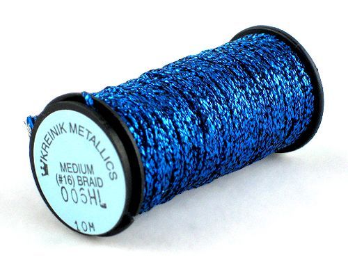 Kreinik Medium Braid #16 - 006HL Blue Hi Lustre