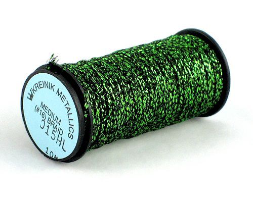 Kreinik Medium Braid #16 - 015HL Chartreuse Hi Lustre