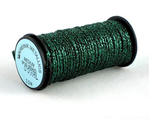 Kreinik Medium Braid #16 - 009HL Emerald Hi Lustre