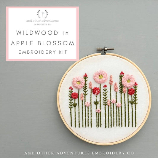And Other Adventures Embroidery Co Wildwood Embroidery Kit - Apple Blossom