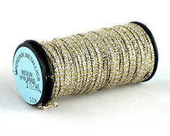 Kreinik Medium Braid #16 - 102HL Vatican Gold Hi Lustre