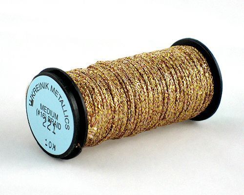 Kreinik Medium Braid #16 - 221 Antique Gold