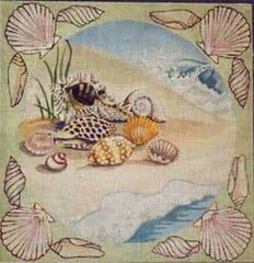 The Meredith Collection Treglown Designs Shells Needlepoint Canvas