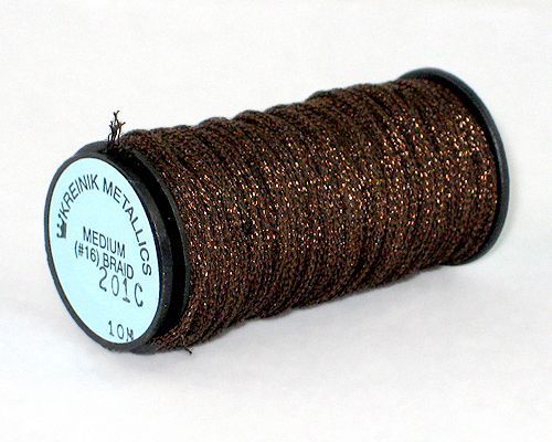 Kreinik Medium Braid #16 - 201C Chocolate Cord