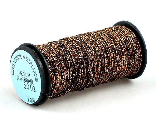 Kreinik Medium Braid #16 - 5001 Brass Key