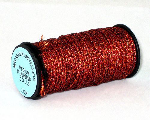 Kreinik Medium Braid #16 - 3503 Red Flamenco