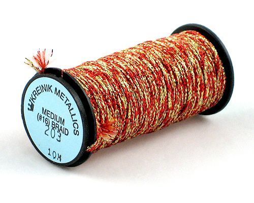 Kreinik Medium Braid #16 - 203 Flame