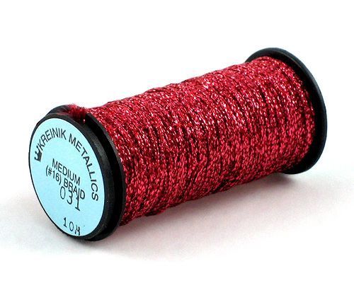 Kreinik Medium Braid #16 - 031 Crimson