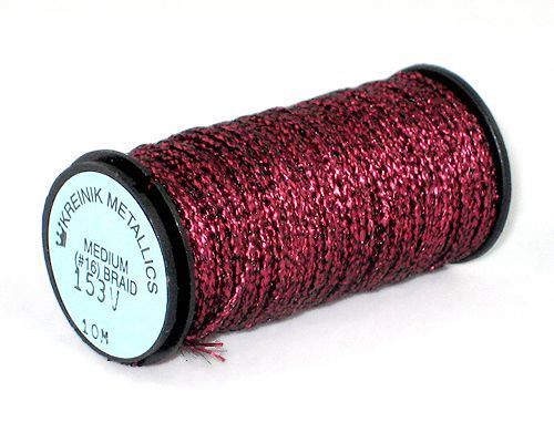 Kreinik Medium Braid #16 - 153V Vintage Burgundy