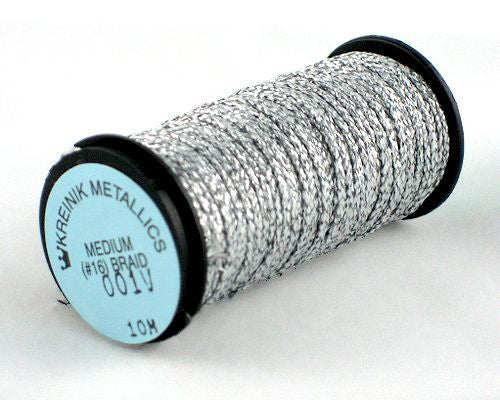 Kreinik Medium Braid #16 - 001V Vintage Silver