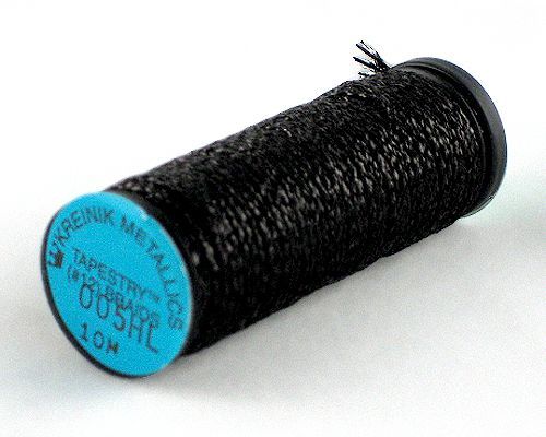 Kreinik Braid #12 - 005HL Black Hi Lustre