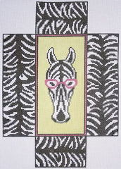 J. Child Designs Zebra Brick Needlepoint Canvas