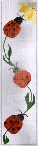 J. Child Designs Climbing Red Ladybugs Needlepoint Canvas