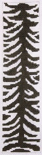 J. Child Designs Zebra bookmark Needlepoint Canvas