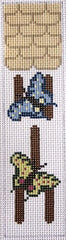 J. Child Designs Butterfly House Bookmark Needlepoint Canvas