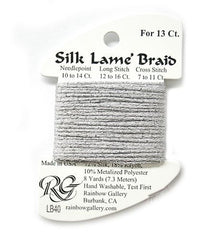 Rainbow Gallery Silk Lame Braid 13 - 040 Dove Gray