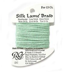 Rainbow Gallery Silk Lame Braid 13 - 042 Mint