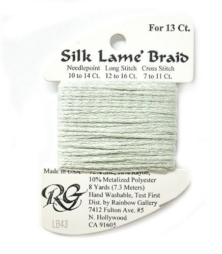 Rainbow Gallery Silk Lame Braid 13 - 043 Light Mint