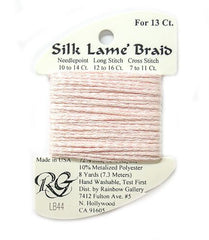 Rainbow Gallery Silk Lame Braid 13 - 044 Light Shell Pink