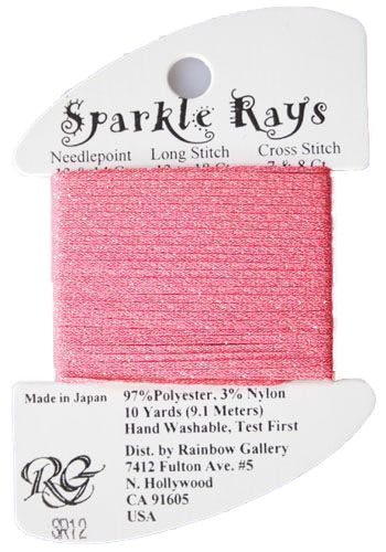 Rainbow Gallery Sparkle Rays - 12 Cranberry