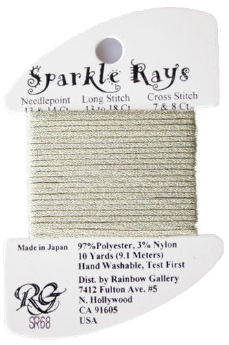 Rainbow Gallery Sparkle Rays - 68 Lite Sage Green