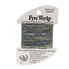 Rainbow Gallery Fyre Werks Metallic Ribbon - 12 Dark Multi