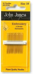 John James Embroidery Needles Size 10