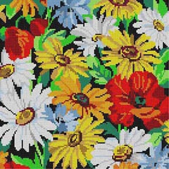 The Meredith Collection Treglown Designs Daisies & Poppies Needlepoint Canvas