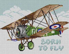 The Meredith Collection Treglown Designs Born To Fly Needlepoint Canvas