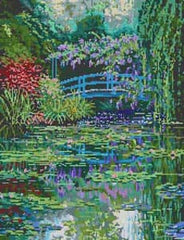 The Meredith Collection Treglown Designs Monets Bridge Needlepoint Canvas